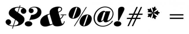 Bodoni FS Black Italic Font OTHER CHARS