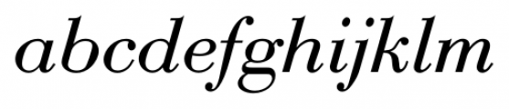 Bodoni FS Italic Font LOWERCASE