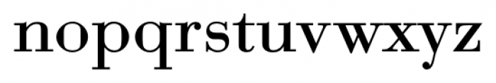 Bodoni FS Regular Font LOWERCASE