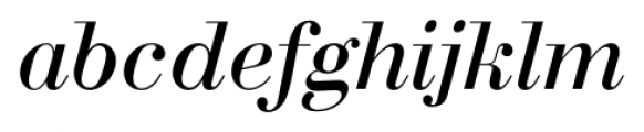 Bodoni Italic Font LOWERCASE