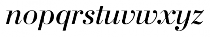 Bodoni Italic Font LOWERCASE