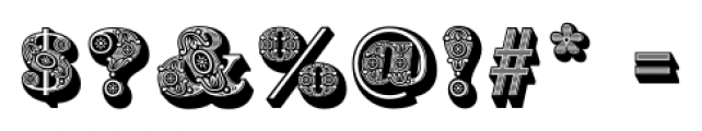 Bodoni Ornamental Regular Font OTHER CHARS