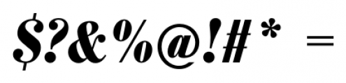 Bodoni Recut FS Bold Condensed Italic Font OTHER CHARS