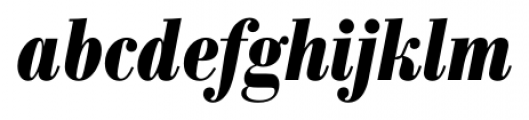Bodoni Recut FS Bold Condensed Italic Font LOWERCASE