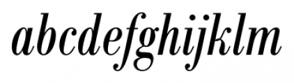 Bodoni Recut FS Condensed Italic Font LOWERCASE