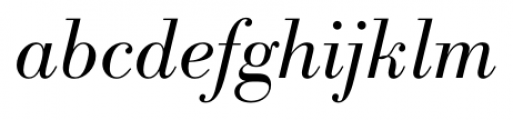 Bodoni Recut FS Light Italic Font LOWERCASE