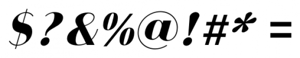 Bodoni Sans Black Italic Font OTHER CHARS