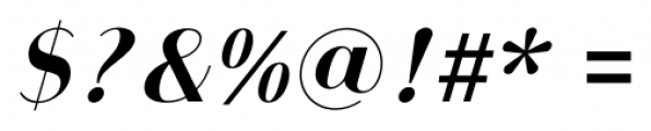 Bodoni Sans Bold Italic Font OTHER CHARS