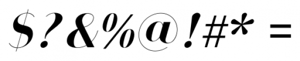 Bodoni Sans Display Bold Bold Italic Font OTHER CHARS