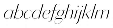 Bodoni Sans Display Light Light Italic Font LOWERCASE