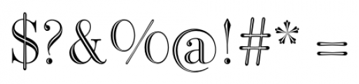 BodoniClassic-Inline Regular Font OTHER CHARS