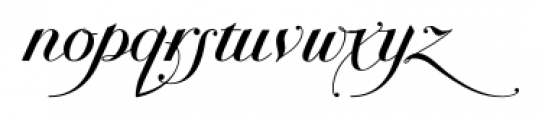 Bodonian Script 6 Font LOWERCASE