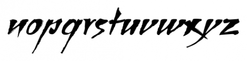 Bohemio plain Font LOWERCASE