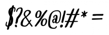 Boho Sans Bold Italic Font OTHER CHARS