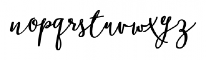 Boho Script Bold Italic Font LOWERCASE