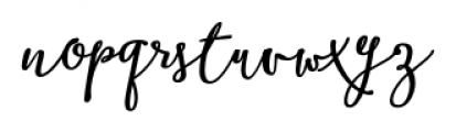 Boho Script Drop Bold Italic Font LOWERCASE