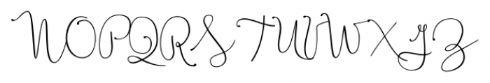 Boho Script Drop Regular Font UPPERCASE