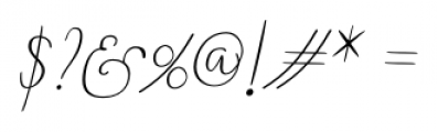 Boho Script Italic Font OTHER CHARS