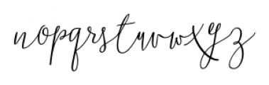 Boho Script Italic Font LOWERCASE