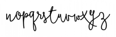 Boho Script Line Bold Font LOWERCASE