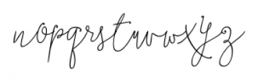 Boho Script Line Drop Italic Font LOWERCASE