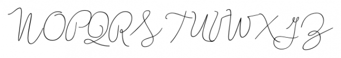 Boho Script Line Italic Font UPPERCASE