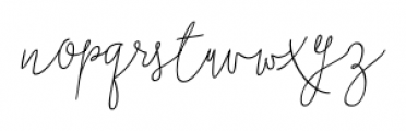 Boho Script Line Italic Font LOWERCASE