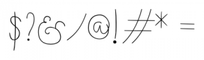 Boho Script Line Regular Font OTHER CHARS
