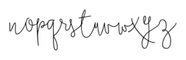 Boho Script Line Regular Font LOWERCASE