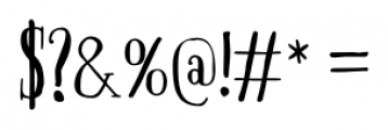 Boho Serif Regular Font OTHER CHARS