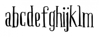 Boho Serif Regular Font LOWERCASE