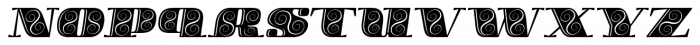 Boldesqo Serif 4F Decor Italic Font LOWERCASE