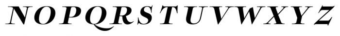 Boncaire Titling Black Italic Font LOWERCASE