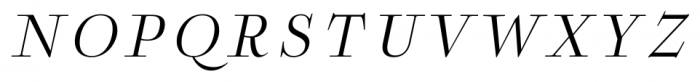 Boncaire Titling Regular Italic Font UPPERCASE