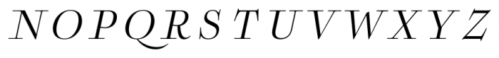 Boncaire Titling Regular Italic Font LOWERCASE