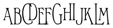 Bonnington Condensed Regular Font UPPERCASE