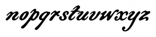 Bonnycastle Regular Font LOWERCASE