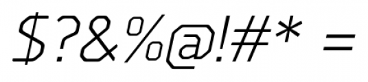 Borda Italic Font OTHER CHARS