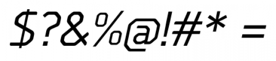 Borda Medium Italic Font OTHER CHARS