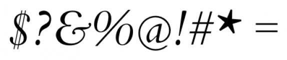 Borgia Pro Italic Font OTHER CHARS