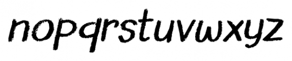 Borrowdale Italic Font LOWERCASE