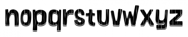 Bosque Wood Shadow Font LOWERCASE