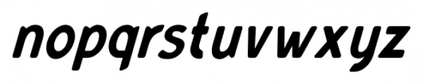 Bourne Condensed Oblique Font LOWERCASE