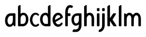Bourne Condensed Rounded Demi Font LOWERCASE