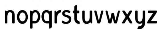 Bourne Condensed Rounded Demi Font LOWERCASE