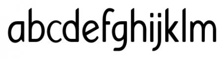 Bourne Condensed Rounded Light Font LOWERCASE