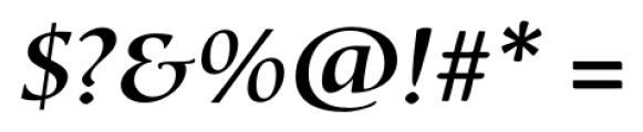Bouwsma Text Medium Italic Font OTHER CHARS