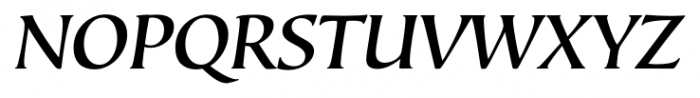 Bouwsma Text Medium Italic Font UPPERCASE