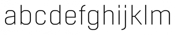 Boxed Extra Light Font LOWERCASE