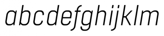 Boxed Light Italic Font LOWERCASE